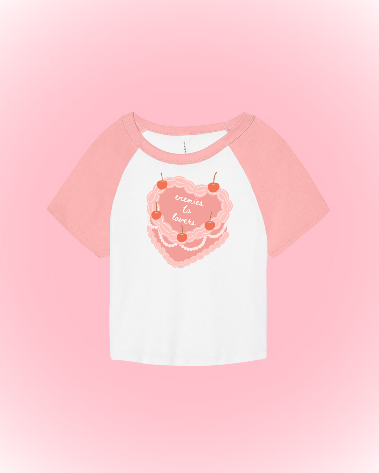 TOP / "Enemies to Lovers" Pink Baby Tee