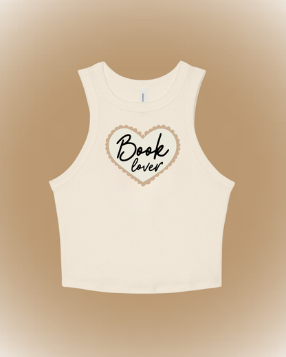 TOP / "Book Lover" Cream Baby Tank