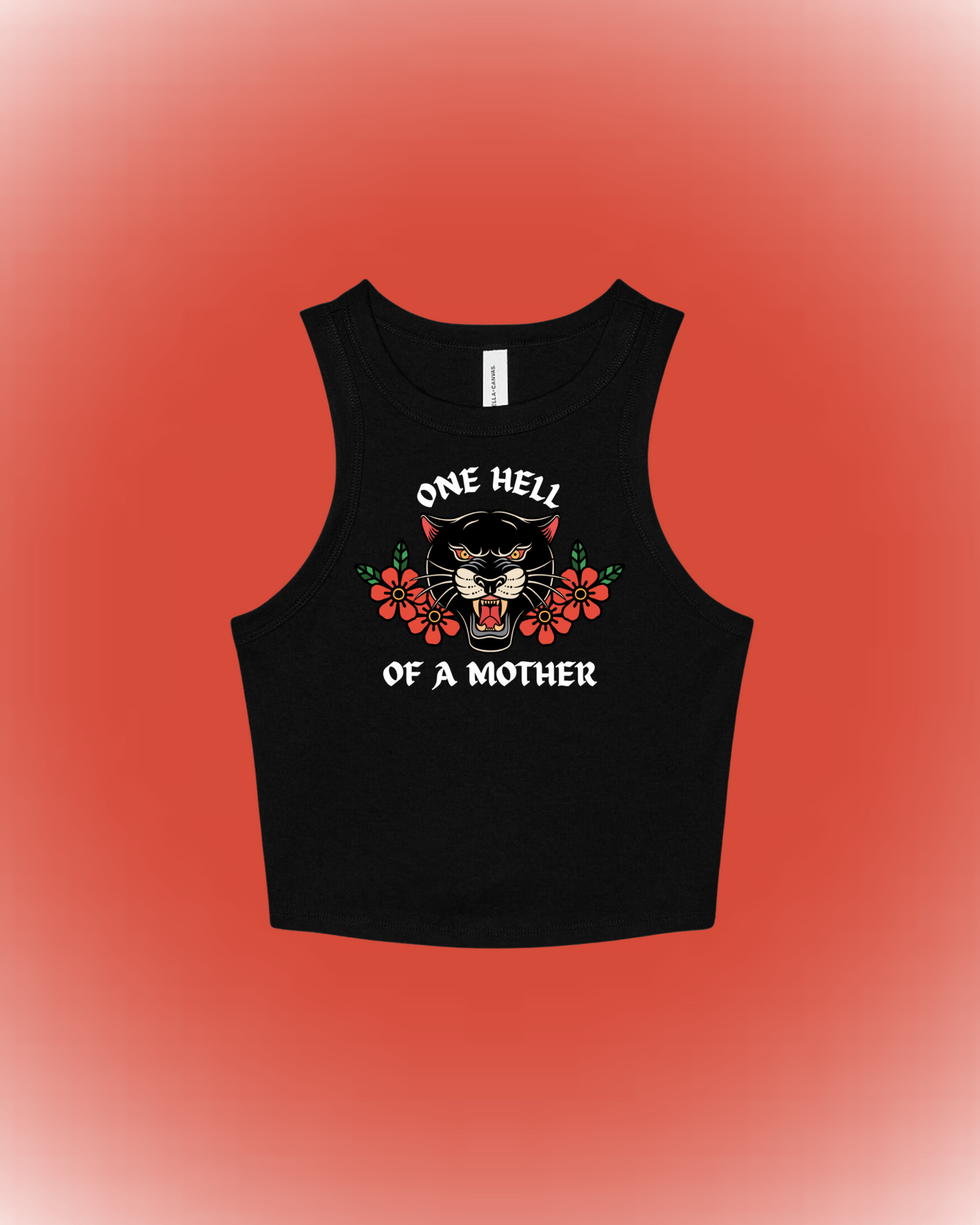 TOP / "One Hell of a Mother" Black Baby Tank