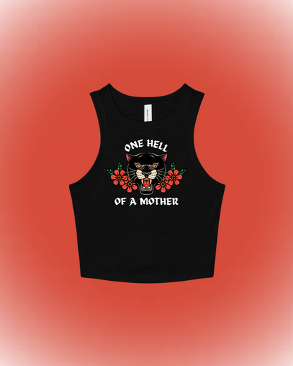 TOP / "One Hell of a Mother" Black Baby Tank